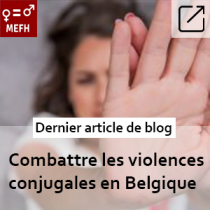Dernier article de blog - Combattre la violence conjugal en Belgique